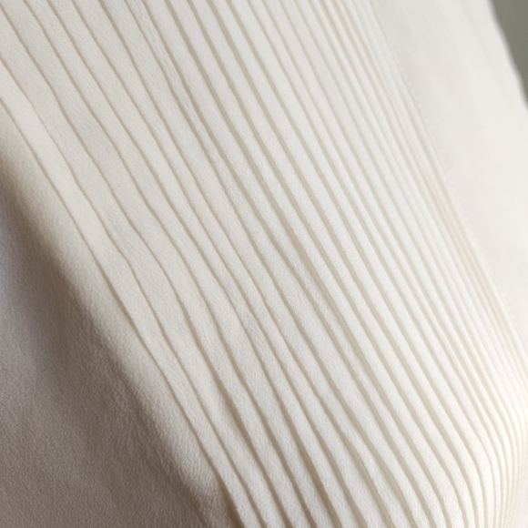 Banana Republic 100% Silk Tuxedo Shirt Women's Medium Button Up Office Corporate - Picture 5 of 11